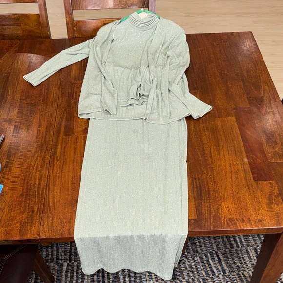 Vintage 90s Jeffery & Dara Evening By Tom Barra 3-Piece Sparkle Knit Set Size 8 - Picture 8 of 10